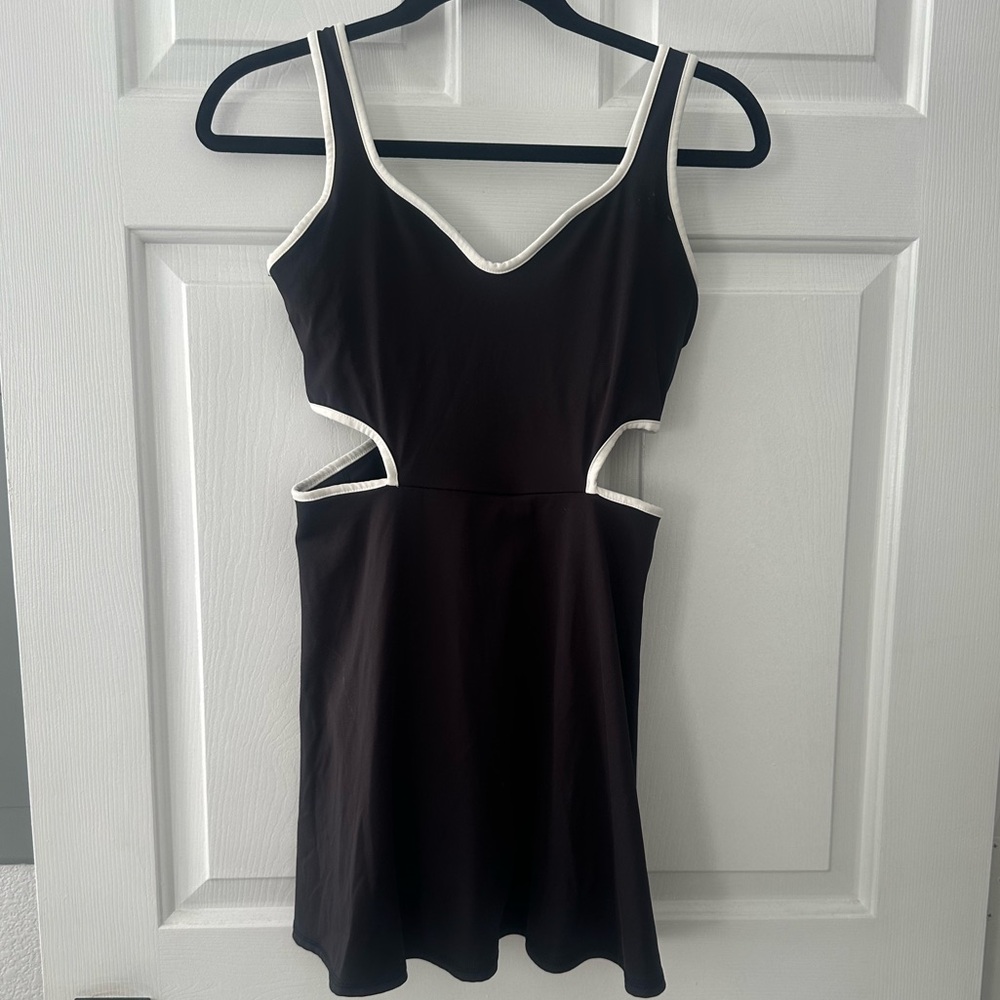 Old Navy Black Active Dress with White Trim